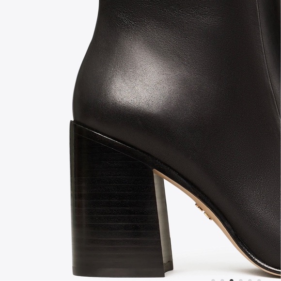 Tory Burch Black Equestrian Link Boot 9.5 - Picture 5 of 5